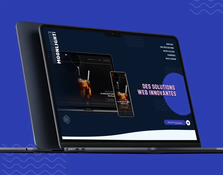 Moonlight Web - Mikael Bédard. Design graphique