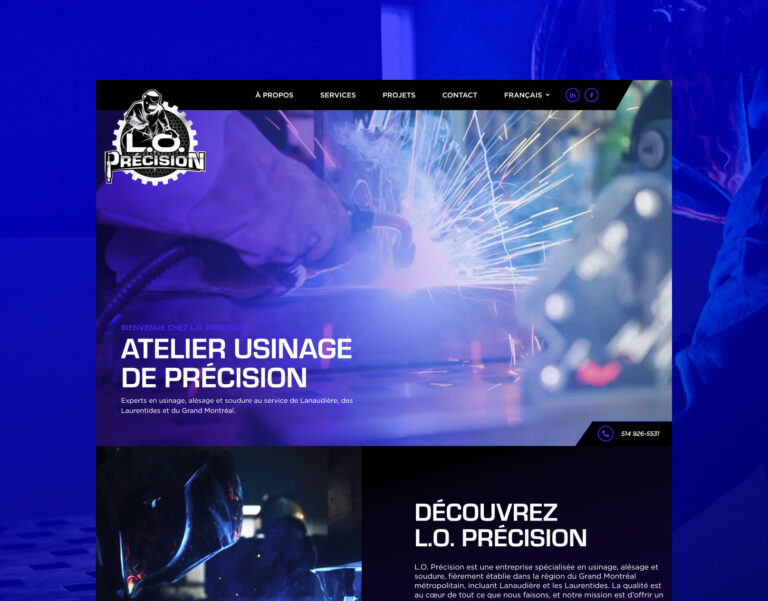 L.O. Précision - Mikael Bédard. Design graphique